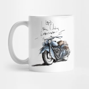 Vintage Motorcycle Sketch Mug
